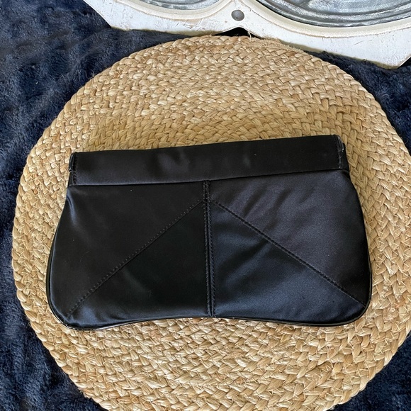 Aldo Black Bow and Rhinestone Clutch with Strap - Picture 3 of 8